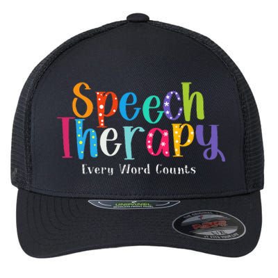 Speech Therapy Speech Language Pathologist Therapist Flexfit Unipanel Trucker Cap