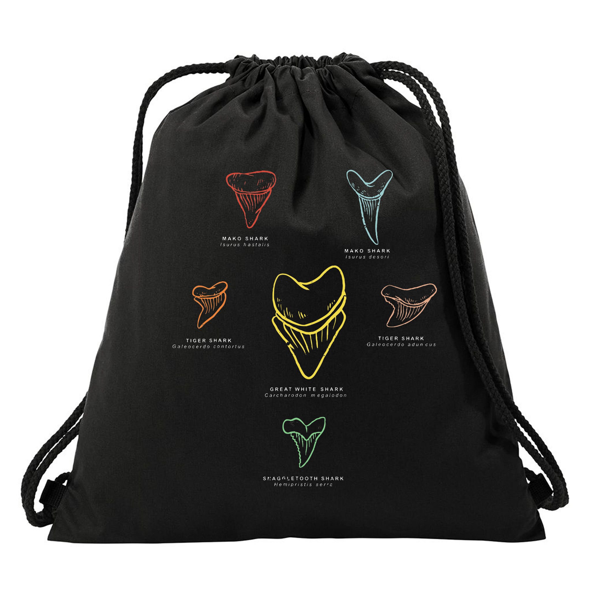 Shark Teeth Shark Tooth Types Shark Teeth Collector Drawstring Bag