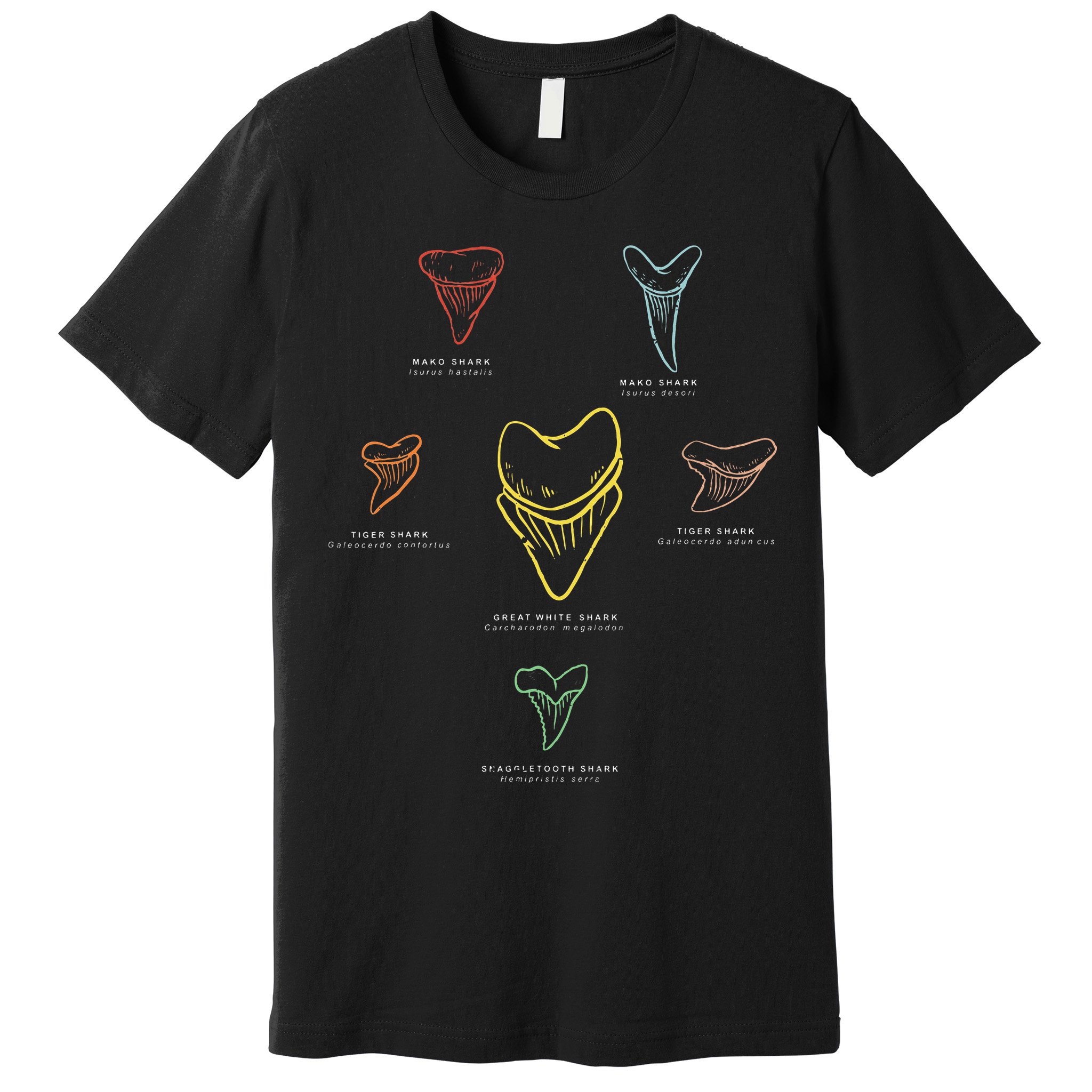 Shark Teeth Shark Tooth Types Shark Teeth Collector Premium T-Shirt