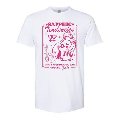 Sapphic Tendencies Sapphic Retro Lesbian Softstyle CVC T-Shirt