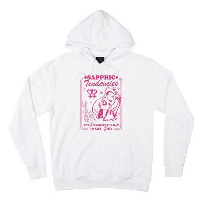 Sapphic Tendencies Sapphic Retro Lesbian Hoodie