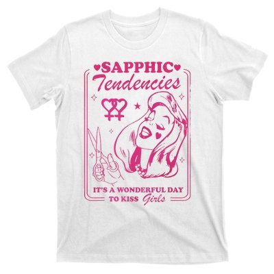 Sapphic Tendencies Sapphic Retro Lesbian T-Shirt