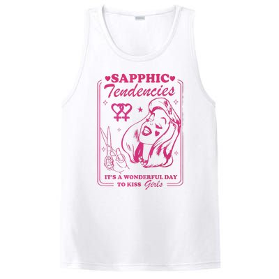 Sapphic Tendencies Sapphic Retro Lesbian PosiCharge Competitor Tank