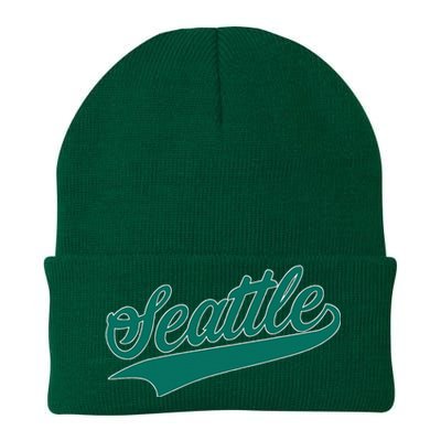 Seattle Text Knit Cap Winter Beanie