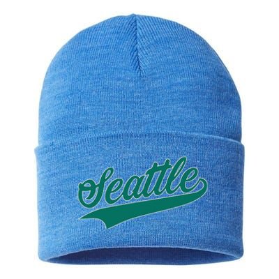 Seattle Text Sustainable Knit Beanie