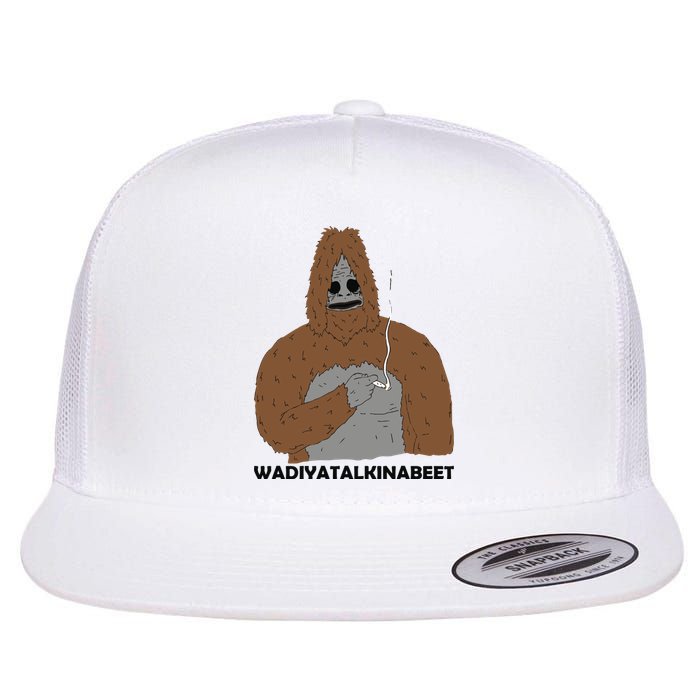 Sassy The Sasquatch Smoke Big Lez Show Retro Gamer Cult Meme Movie Music Flat Bill Trucker Hat