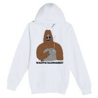 Sassy The Sasquatch Smoke Big Lez Show Retro Gamer Cult Meme Movie Music Premium Pullover Hoodie