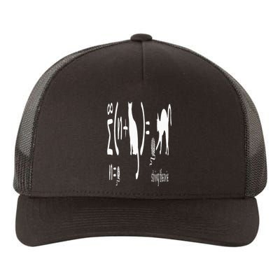 String Theory Science Nerd Physics Schrodinger's Cat Yupoong Adult 5-Panel Trucker Hat