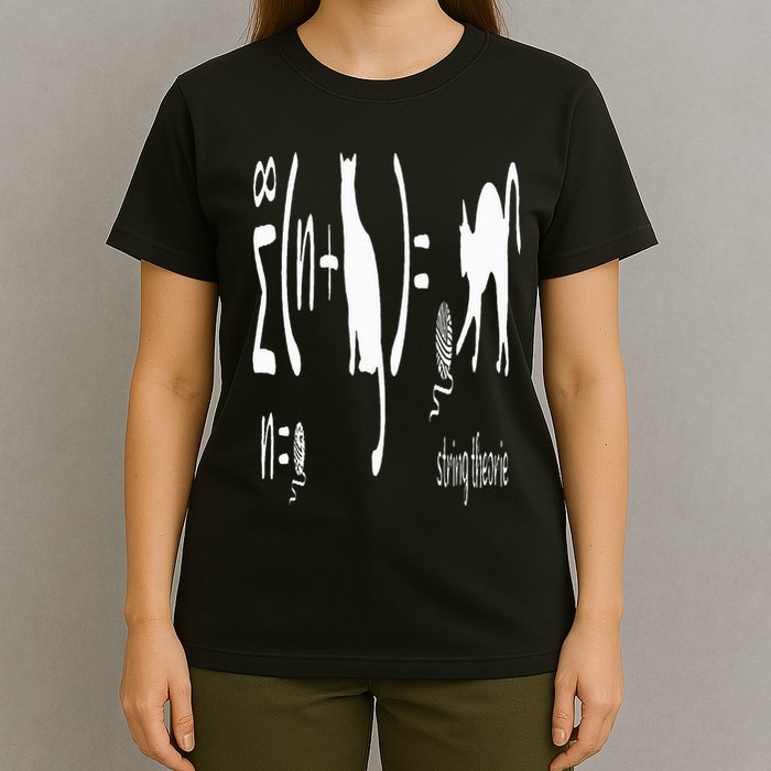 String Theory Science Nerd Physics Schrodinger's Cat T-Shirt