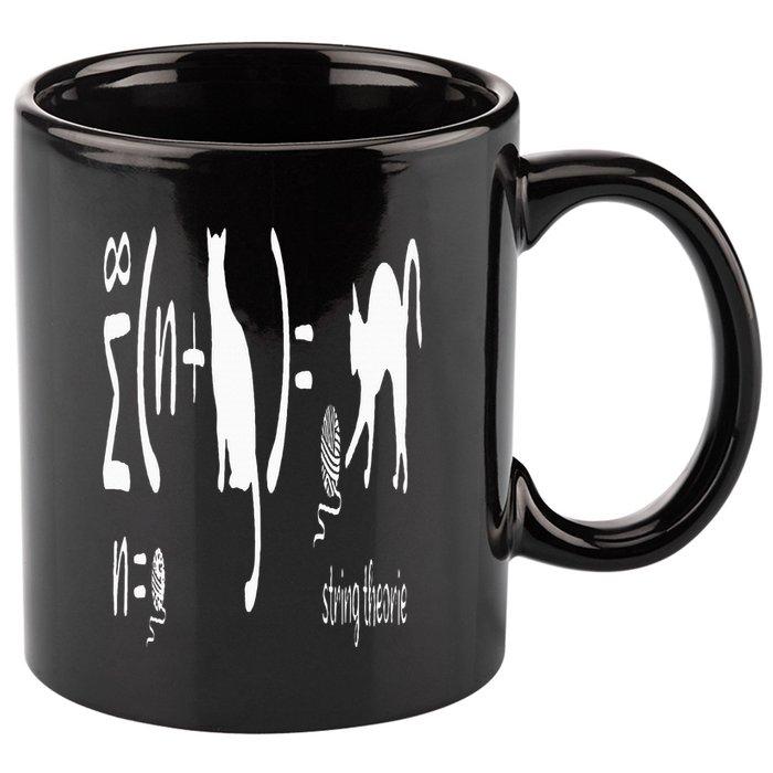 String Theory Science Nerd Physics Schrodinger's Cat 11oz C Handle Ceramic Mug
