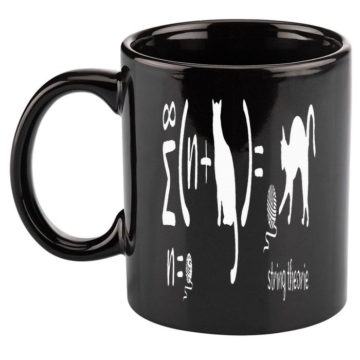 String Theory Science Nerd Physics Schrodinger's Cat 11oz C Handle Ceramic Mug