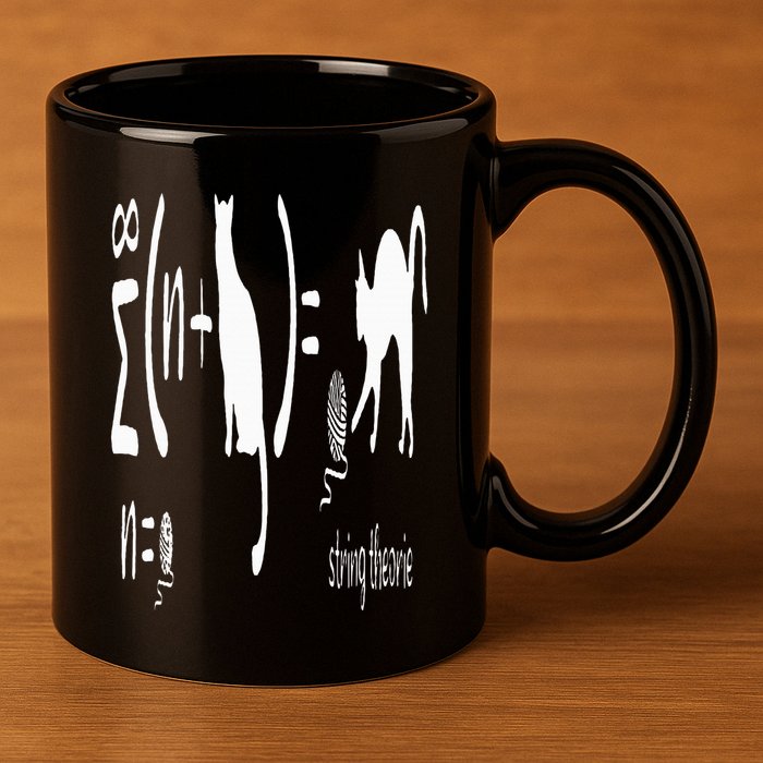 String Theory Science Nerd Physics Schrodinger's Cat 11oz C Handle Ceramic Mug