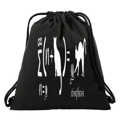 String Theory Science Nerd Physics Schrodinger's Cat Drawstring Bag
