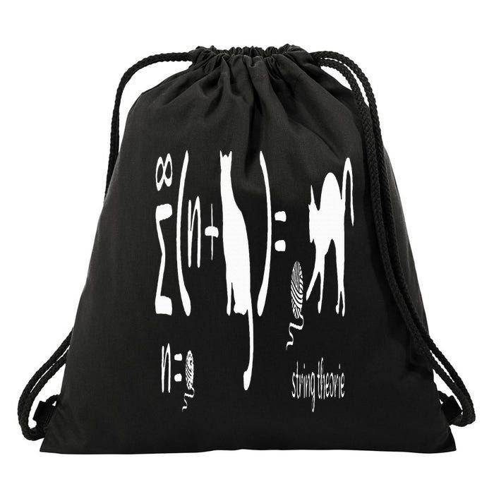 String Theory Science Nerd Physics Schrodinger's Cat Drawstring Bag