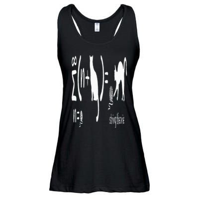 String Theory Science Nerd Physics Schrodinger's Cat Ladies Essential Flowy Tank