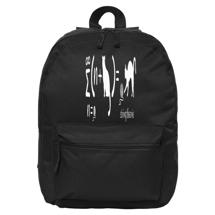 String Theory Science Nerd Physics Schrodinger's Cat 16 in Basic Backpack