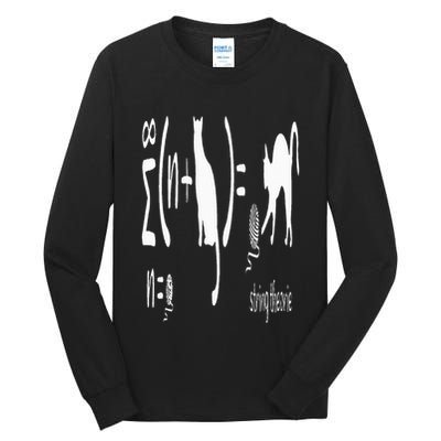 String Theory Science Nerd Physics Schrodinger's Cat Tall Long Sleeve T-Shirt