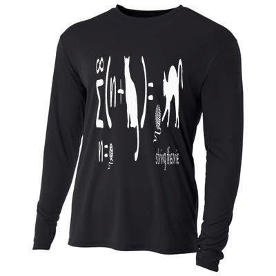String Theory Science Nerd Physics Schrodinger's Cat Cooling Performance Long Sleeve Crew