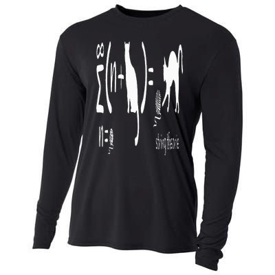 String Theory Science Nerd Physics Schrodinger's Cat Cooling Performance Long Sleeve Crew