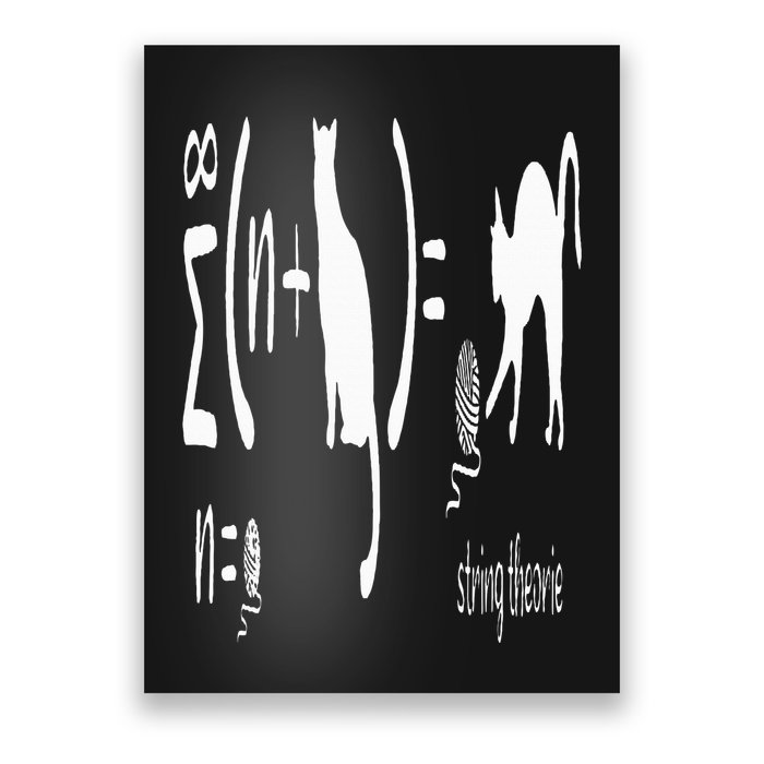 String Theory Science Nerd Physics Schrodinger's Cat Poster