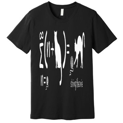 String Theory Science Nerd Physics Schrodinger's Cat Premium T-Shirt