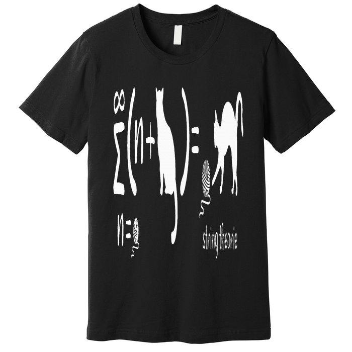 String Theory Science Nerd Physics Schrodinger's Cat Premium T-Shirt