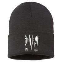 String Theory Science Nerd Physics Schrodinger's Cat Sustainable Knit Beanie