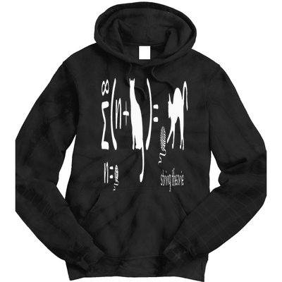 String Theory Science Nerd Physics Schrodinger's Cat Tie Dye Hoodie