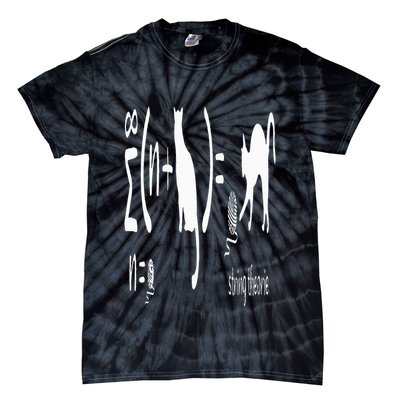 String Theory Science Nerd Physics Schrodinger's Cat Tie-Dye T-Shirt