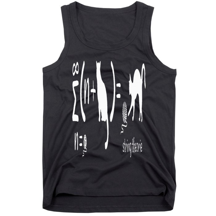String Theory Science Nerd Physics Schrodinger's Cat Tank Top
