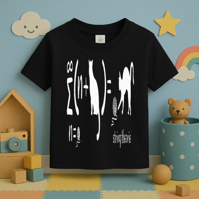 String Theory Science Nerd Physics Schrodinger's Cat Toddler T-Shirt