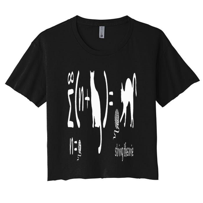 String Theory Science Nerd Physics Schrodinger's Cat Crop Top