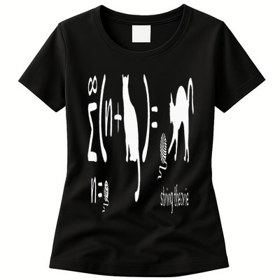 String Theory Science Nerd Physics Schrodinger's Cat Womens T-Shirt