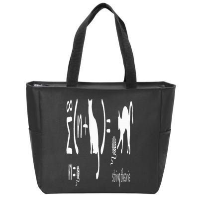 String Theory Science Nerd Physics Schrodinger's Cat Zip Tote Bag