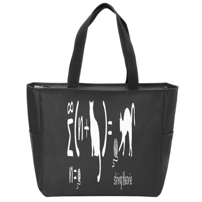 String Theory Science Nerd Physics Schrodinger's Cat Zip Tote Bag