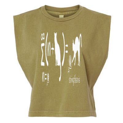 String Theory Science Nerd Physics Schrodinger's Cat Garment-Dyed Women's Muscle Tee
