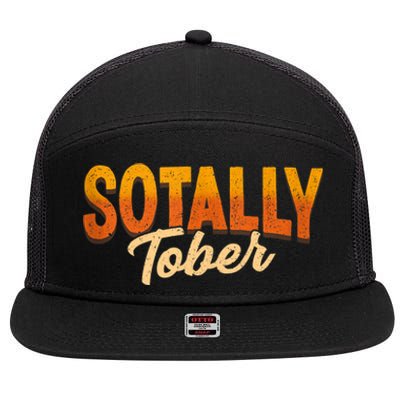 Sotally Tober 7 Panel Mesh Trucker Snapback Hat