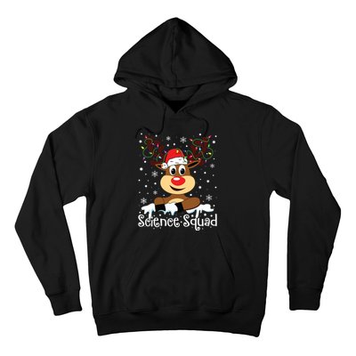 Science Teacher Squad Reindeer Christmas Teacher Xmas Lights Hoodie