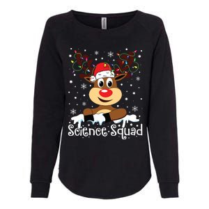 Science Teacher Squad Reindeer Christmas Teacher Xmas Lights Womens California Wash Sweatshirt