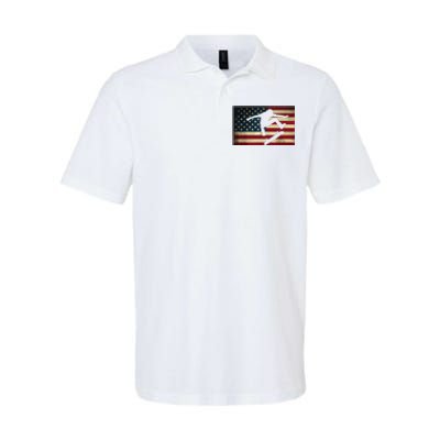 Skateboarding T Skater Skate Board American Flag Softstyle Adult Sport Polo