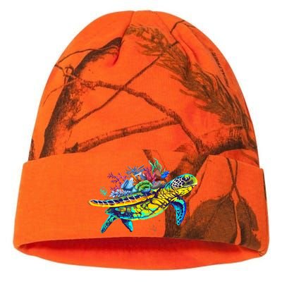 Save The Sea Turtles Funny Environmental Turtle Lover Outfit Kati Licensed 12" Camo Beanie