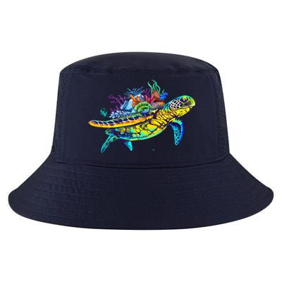 Save The Sea Turtles Funny Environmental Turtle Lover Outfit Cool Comfort Performance Bucket Hat