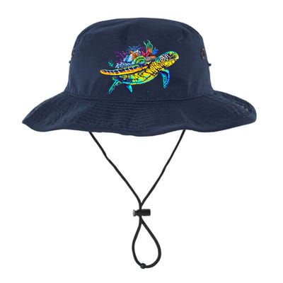 Save The Sea Turtles Funny Environmental Turtle Lover Outfit Legacy Cool Fit Booney Bucket Hat