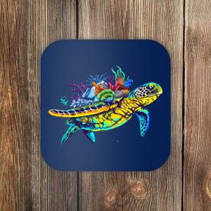 Save The Sea Turtles Funny Environmental Turtle Lover Outfit Coaster