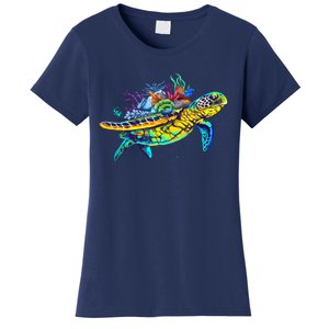 Save The Sea Turtles Funny Environmental Turtle Lover Outfit Women's T-Shirt