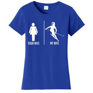 Ski Trip Skiing Wife Husband Marriage Gift Women's T-Shirt