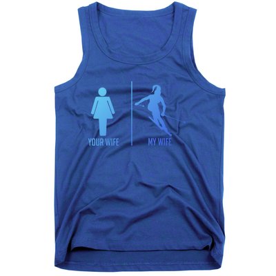 Ski Trip Skiing Wife Husband Marriage Cute Gift Tank Top