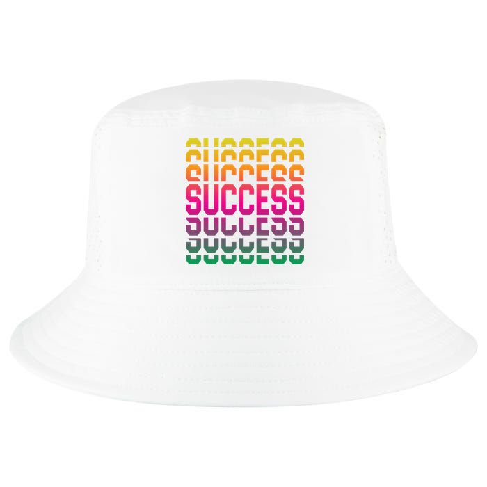 Success Typography Cool Comfort Performance Bucket Hat