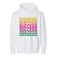 Success Typography Garment-Dyed Fleece Hoodie