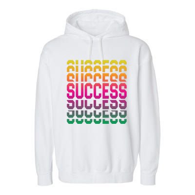 Success Typography Garment-Dyed Fleece Hoodie